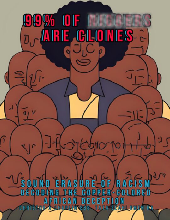 99% of Ni ggers are clones - Sound Erasure of Racism